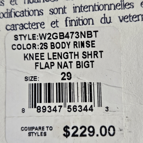 NWT True Religion Knee Length Shorts - Picture 5 of 5